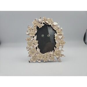 Shidehill Small Photo Flowered  Frame  With Rhinestones.